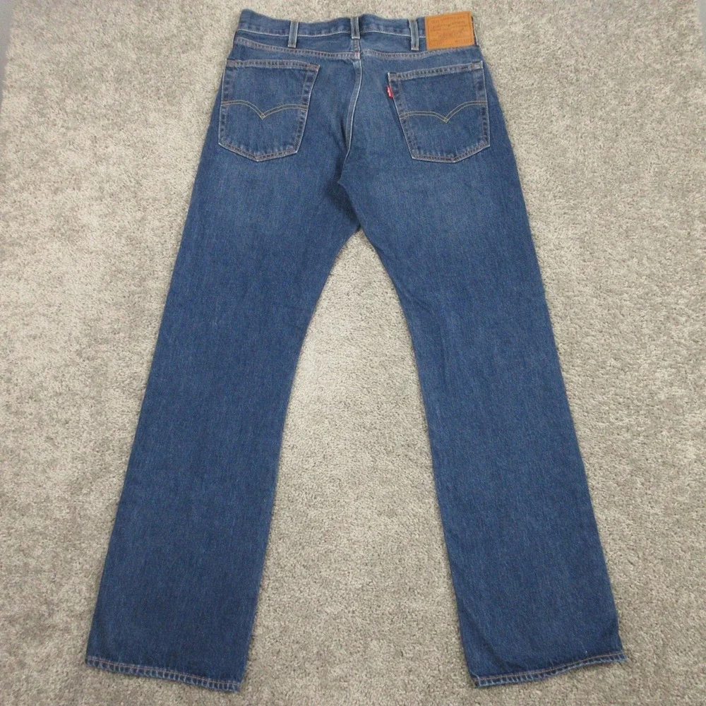 Levis Jeans Mens 33x32 Blue 517 Bootcut Western Cowboy Rodeo Ranch Denim Pants
